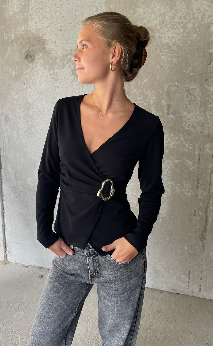 Sisters Point Bluse Kevela-top Black