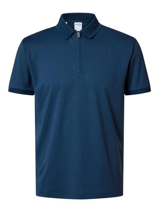 Slhfave Zip Ss Polo