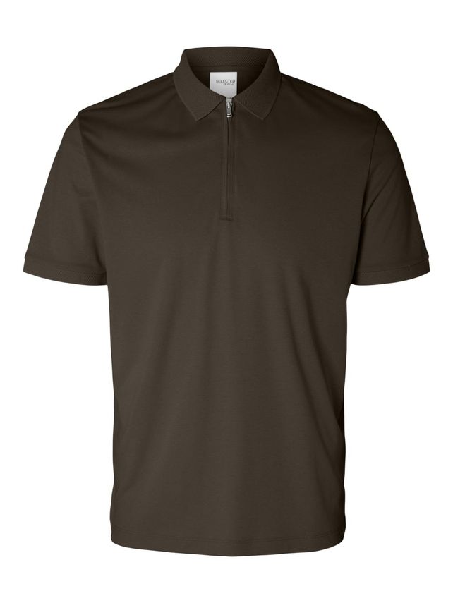 Slhfave Zip Ss Polo