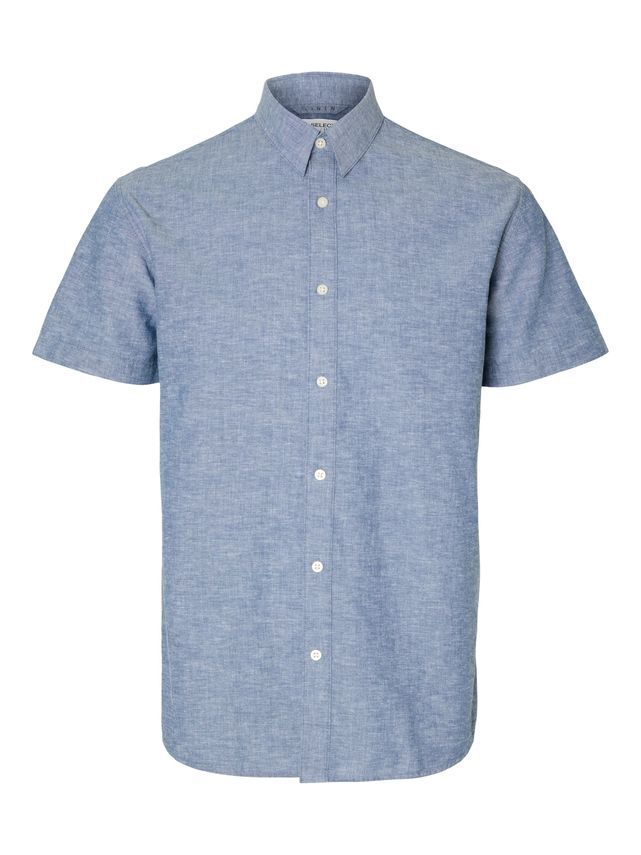 Slhreg-new Linen Shirt Ss Noos