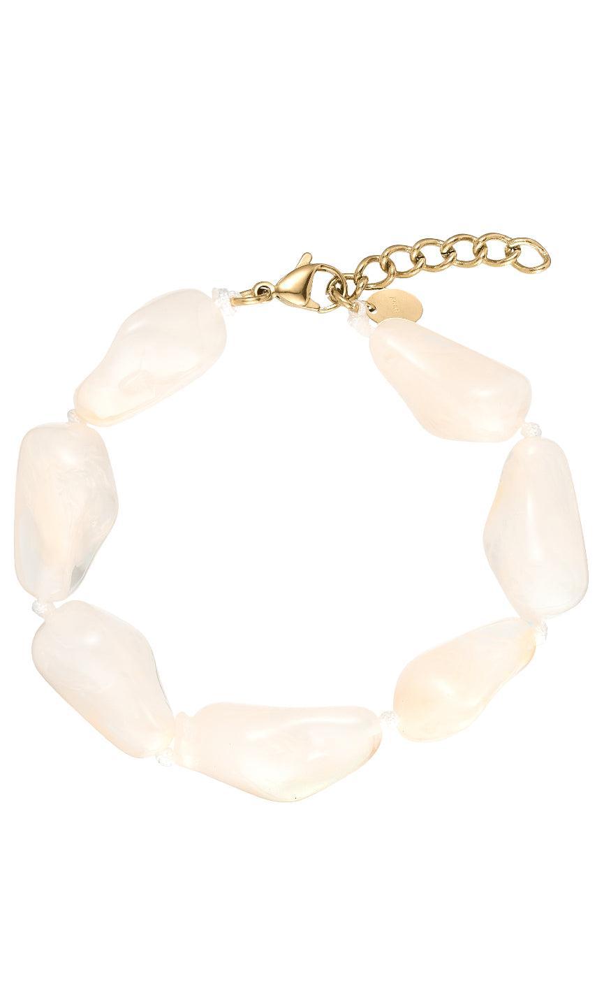 Smykkeli Copenhagen Armbånd Nanna Pearl Beige