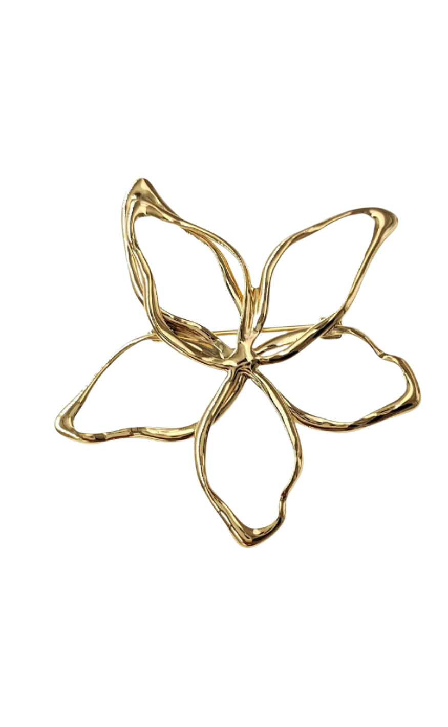 Smykkeli Copenhagen Broche Flower Gold Colour