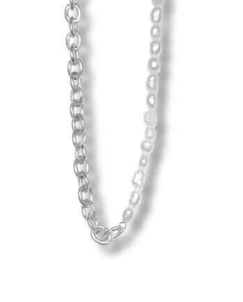 Smykkeli Copenhagen Halskæde Paris  Silver Colour    Freshwater Pearls