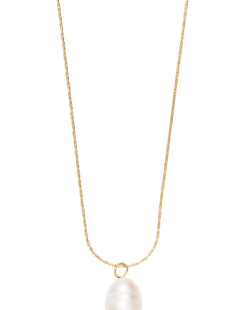 Smykkeli Copenhagen Halskæde Pearl Drop Gold Colour