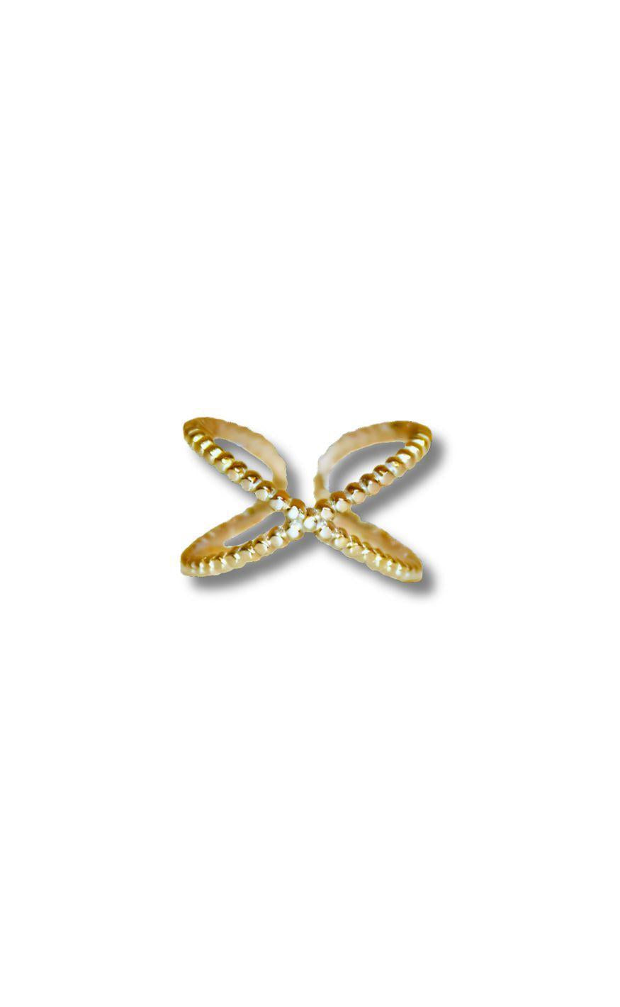 Smykkeli Copenhagen Ring Larisa Gold Colour
