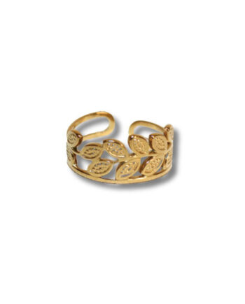 Smykkeli Copenhagen Ring Lima Leaf Gold Colour