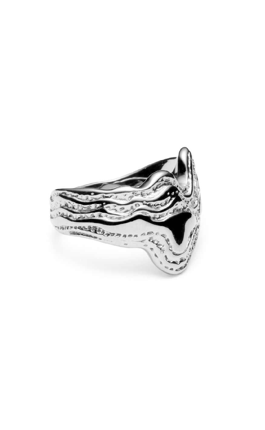 Smykkeli Copenhagen Ring Line Silver Colour