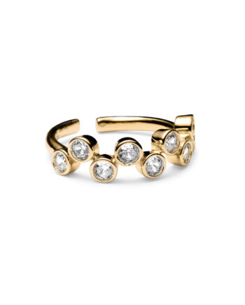 Smykkeli Copenhagen Ring Safira Stone Gold Colour