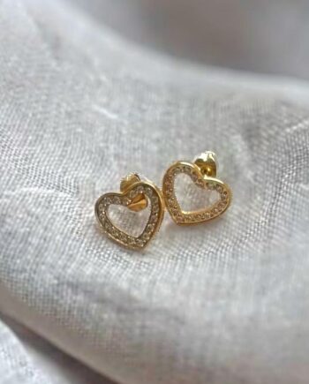 Smykkeli Copenhagen øreringe Budapest Heart Gold Colour