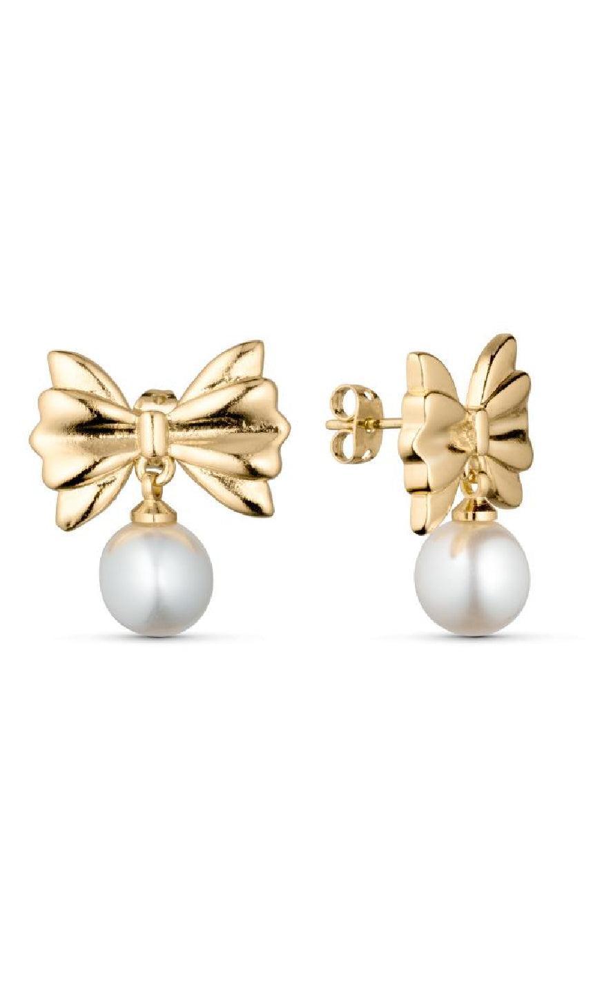 Smykkeli Copenhagen øreringe Christina Bow Gold Colour