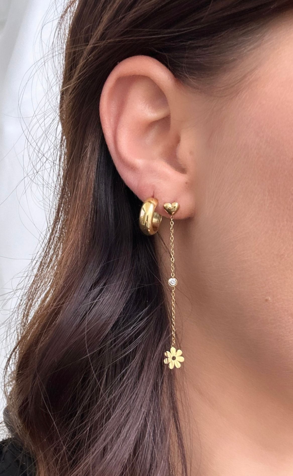 Smykkeli Copenhagen øreringe Giza Dangling Gold Colour