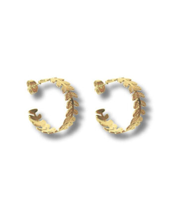 Smykkeli Copenhagen øreringe   Hoops Malaga Gold Colour