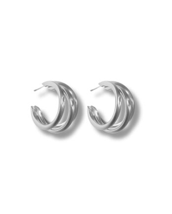 Smykkeli Copenhagen øreringe   Hoops Sevilla Silver Colour