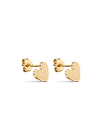Smykkeli Copenhagen øreringe Petit Heart Beige