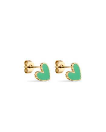 Smykkeli Copenhagen øreringe Petit Heart Green