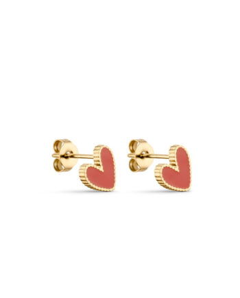 Smykkeli Copenhagen øreringe Petit Heart Red