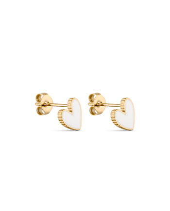 Smykkeli Copenhagen øreringe Petit Heart White