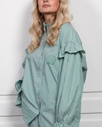 Stories From The Atelier Skjorte Ocean Vibes Green