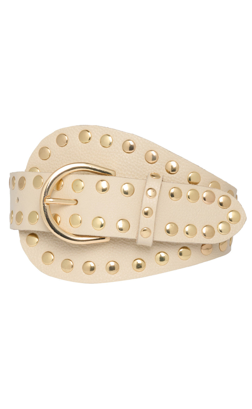 Tim Simonsen Bælte Dunja Stud Off White Gold
