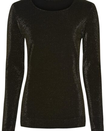 Tim   Simonsen Blouse Las Vegas Black  Gold Glitter
