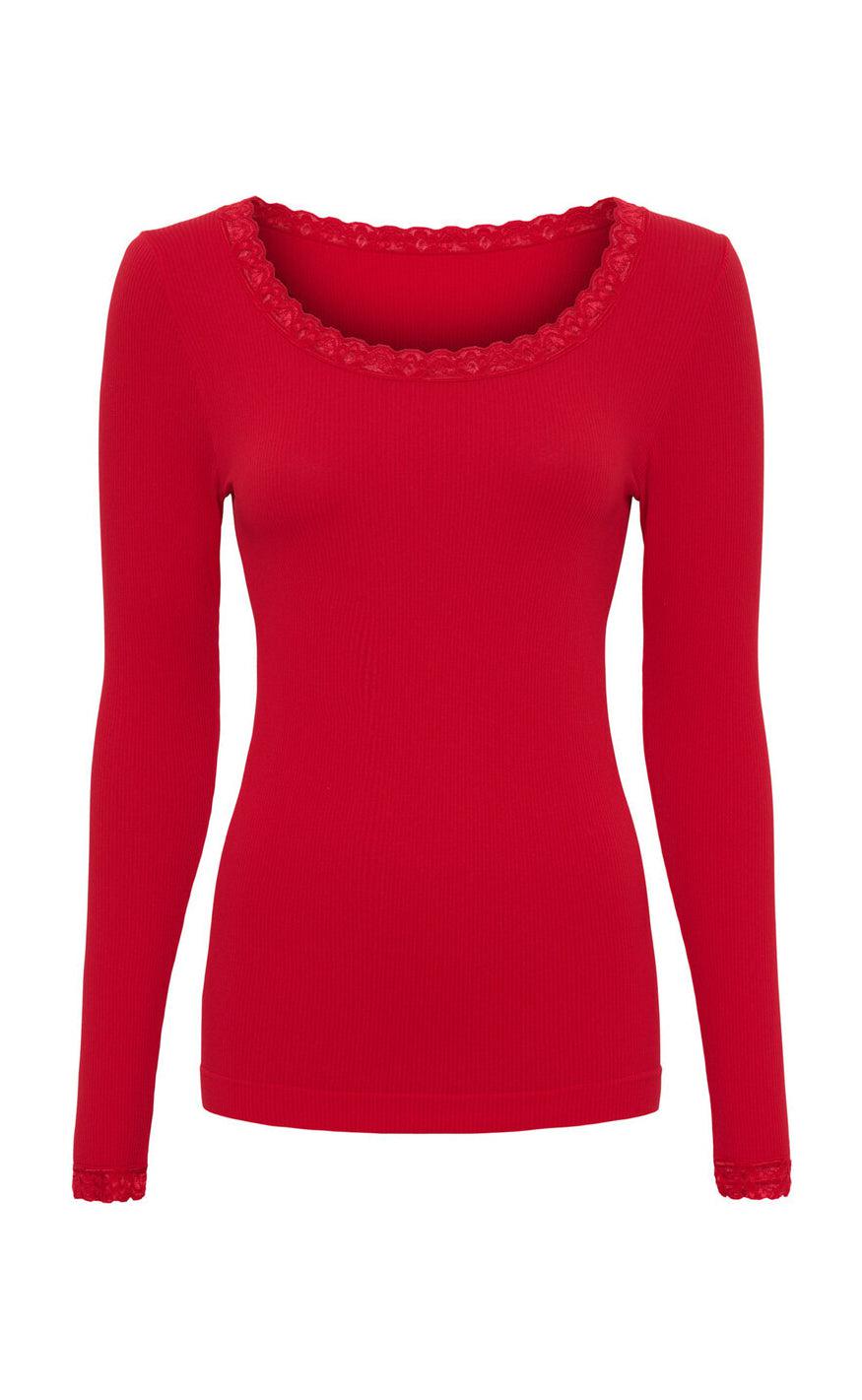Tim Simonsen Bluse Frida Rib Rosso