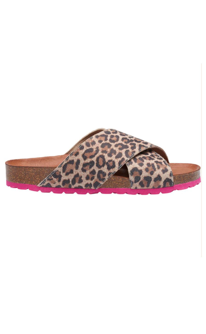 Tim Simonsen Sandaler Annet Leopard Crudo Fucsia