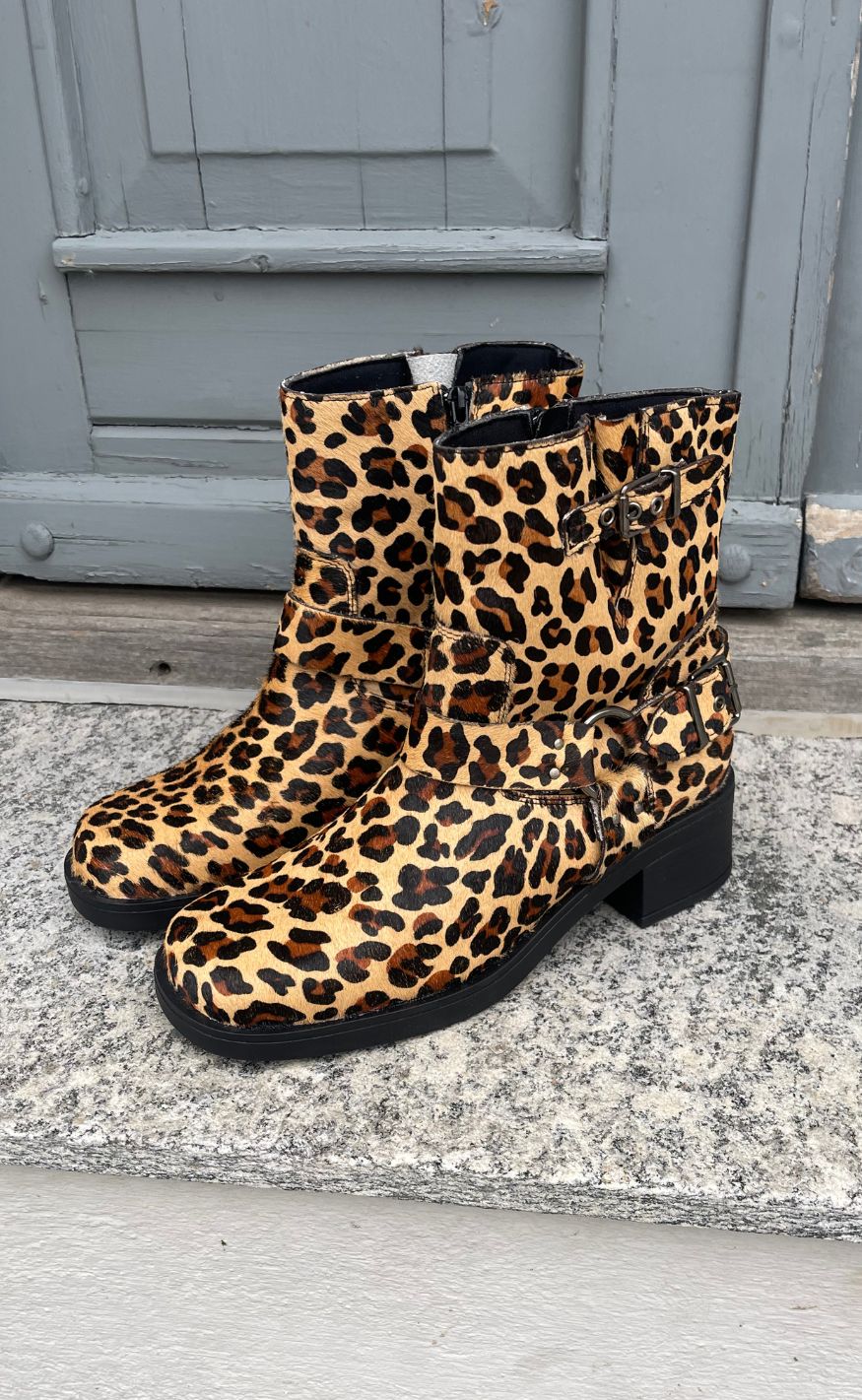 Tim   Simonsen Støvle Lora Biker Boot  Leo Hair On