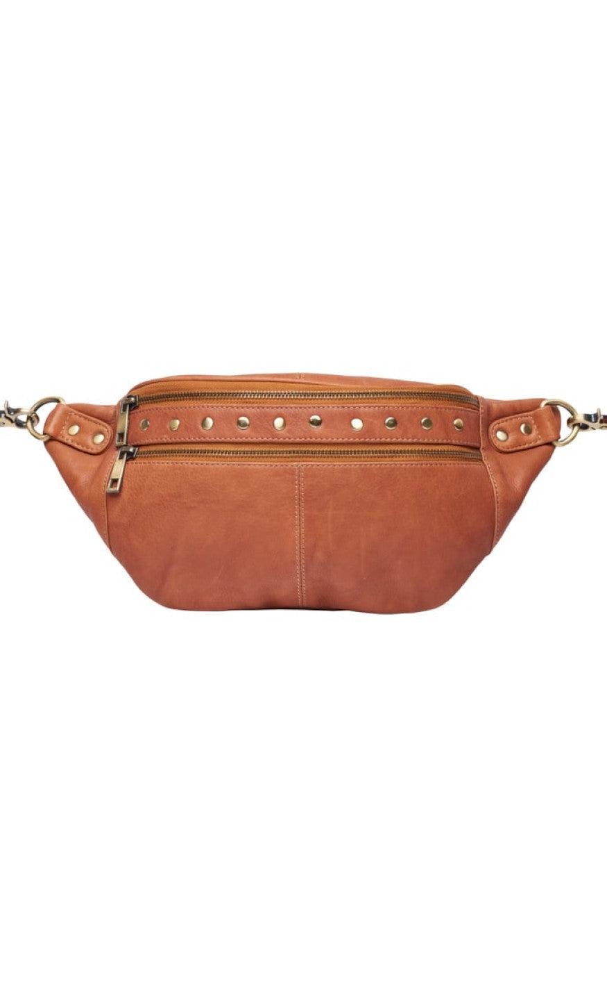 Tim Simonsen Taske Astrid Stud Bumbag Cognac