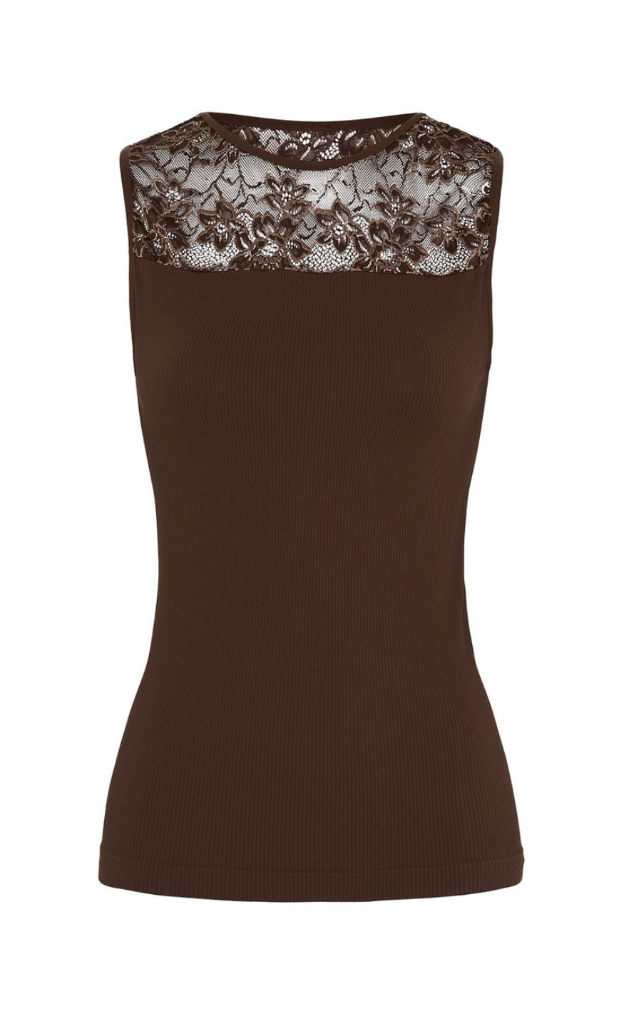 Tim Simonsen Top Nancy Rib Cioccolato