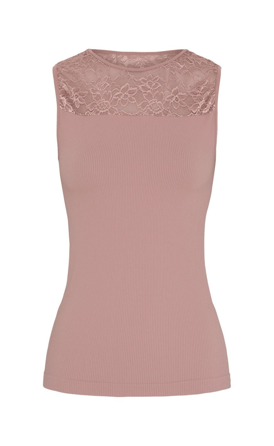 Tim Simonsen Top Nancy Rib Rosa Antico
