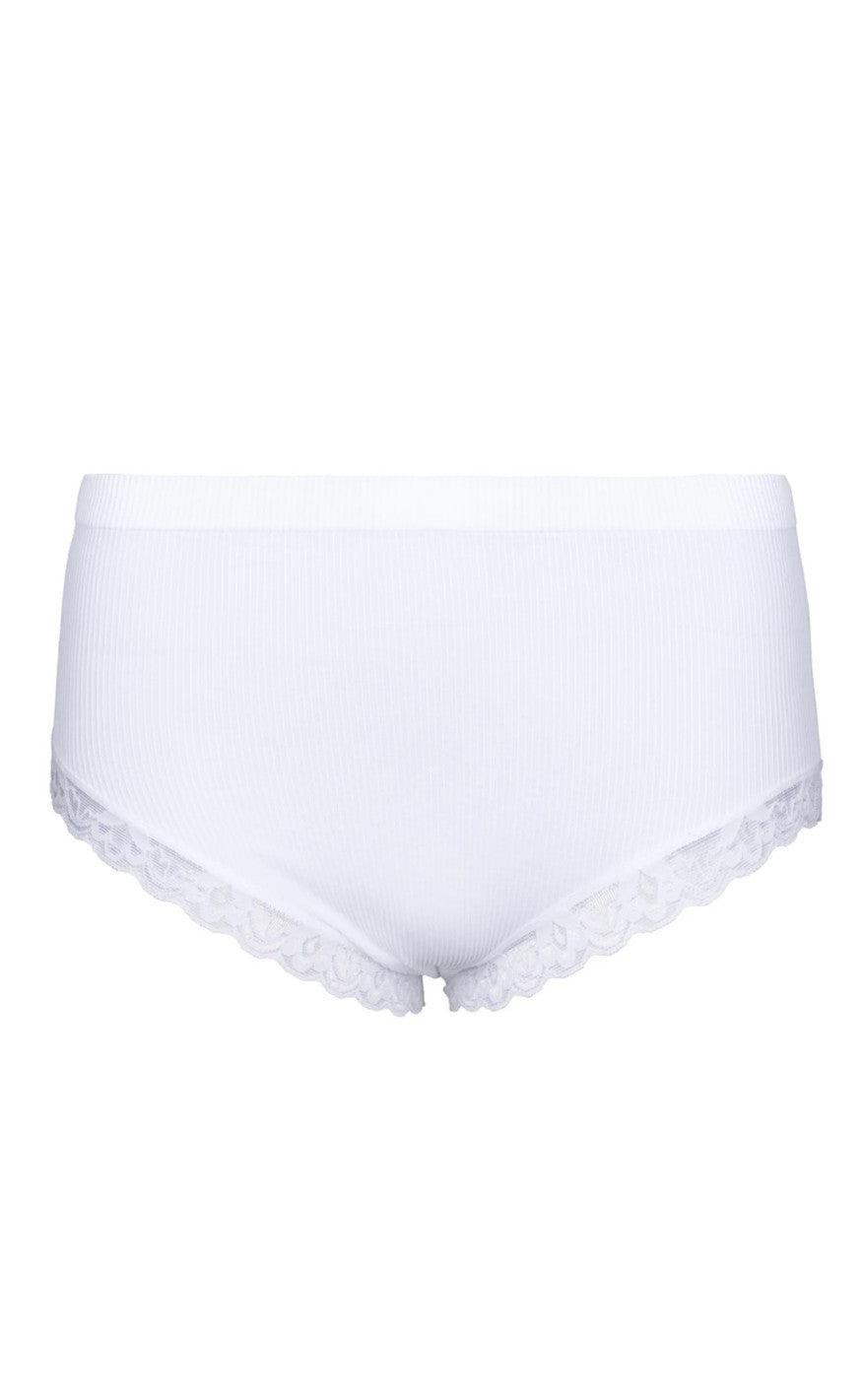 Tim Simonsen Trusser Feline Rib Midi Bianco