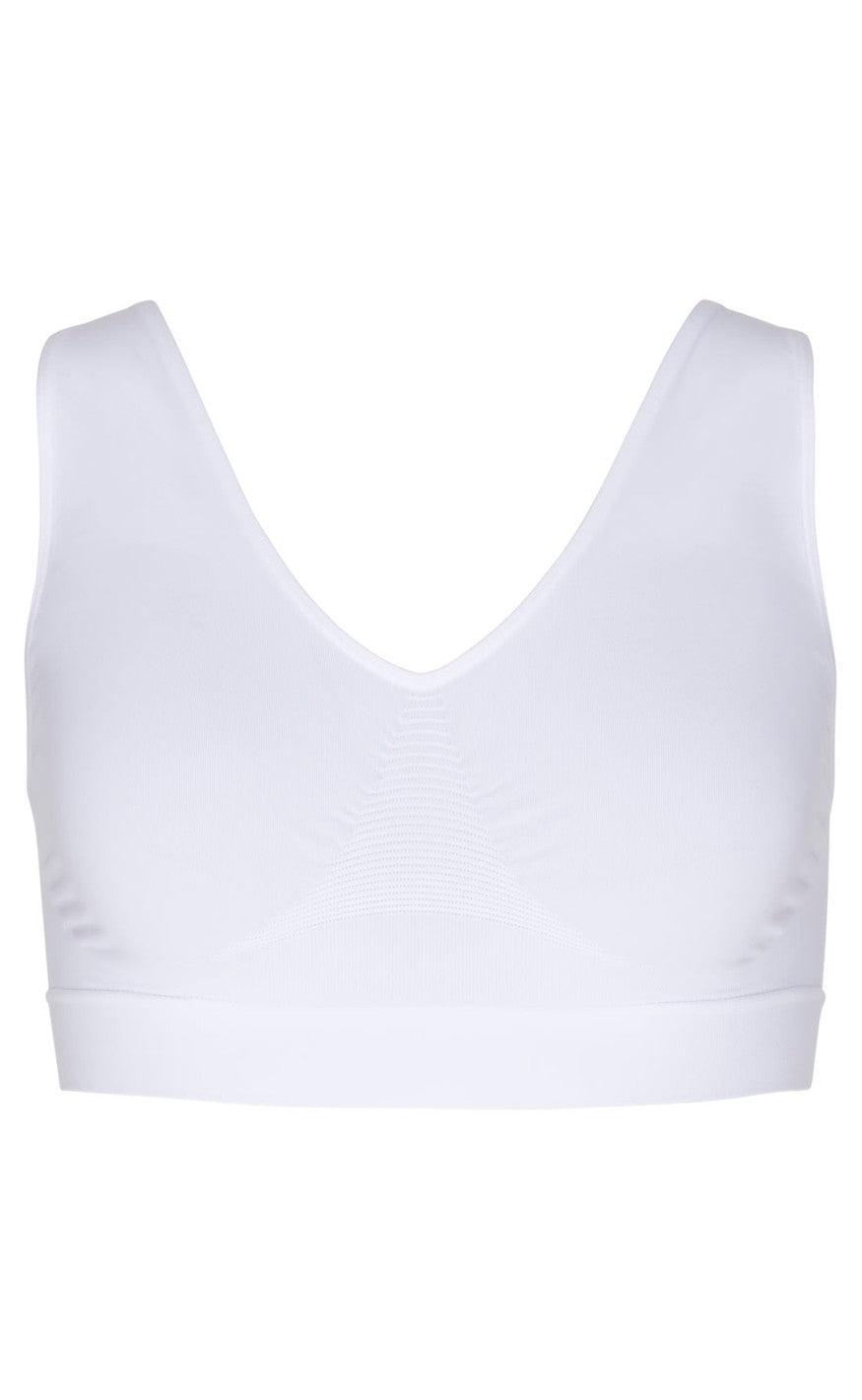 Tim Simonsen Wide Strap Bra White