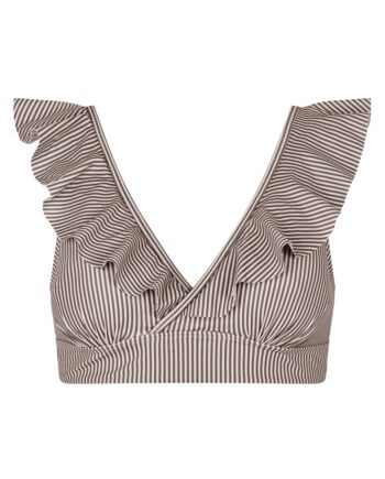 Unica Copenhagen Bikini Overdel   Top Marianna Brown Stripes