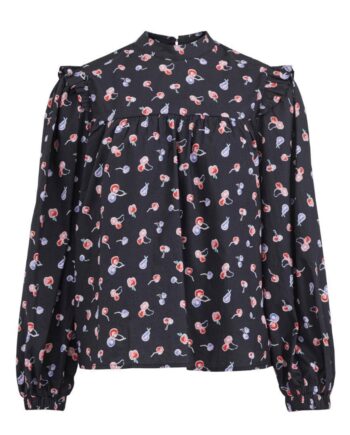 Vila Bluse Cherry Navy