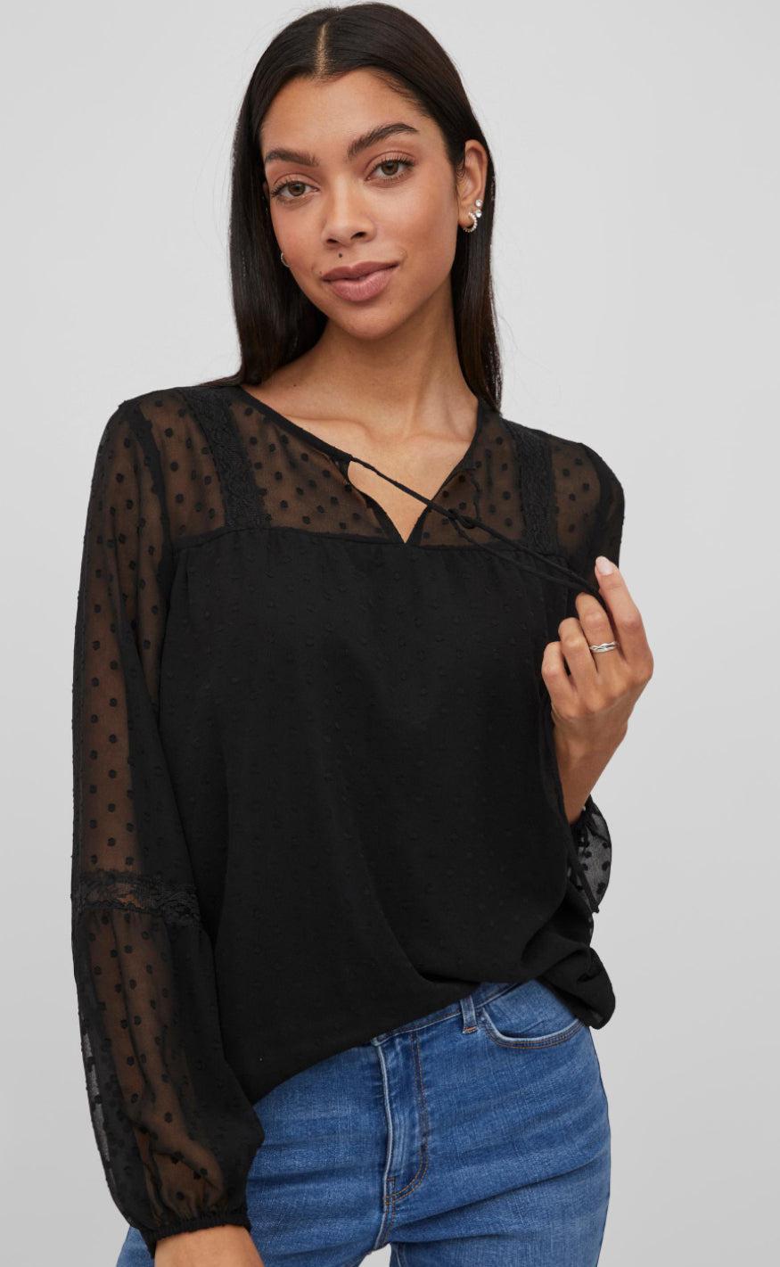 Vila Bluse Edee Black
