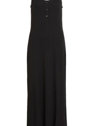 Vila Kjole Dell Maxi Black
