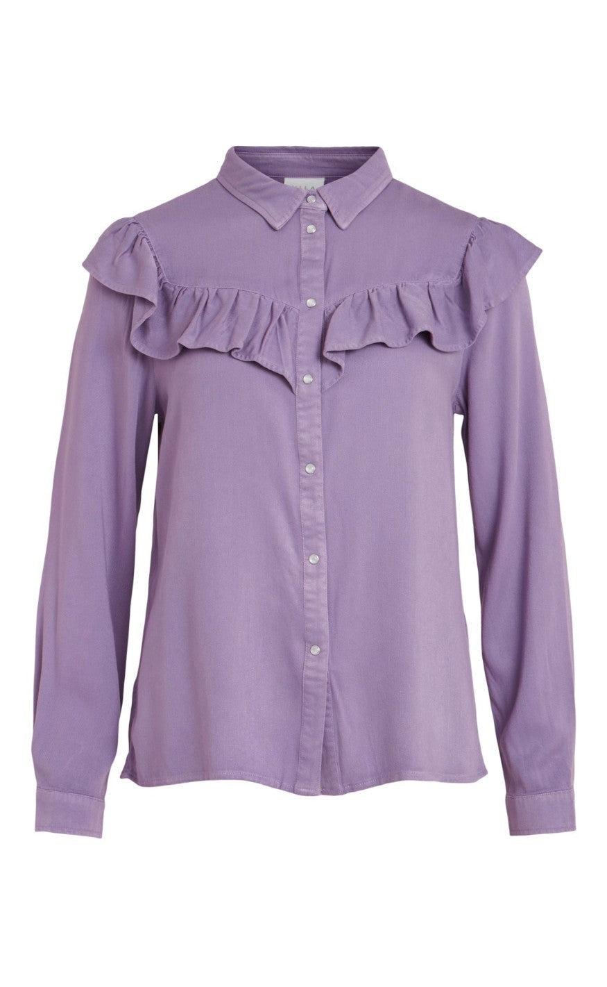 Vila Skjorte Amida Purple Heather