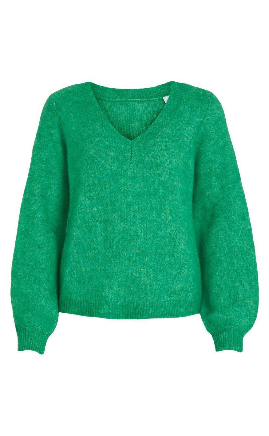Vila Striktrøje Jamina Kelly Green