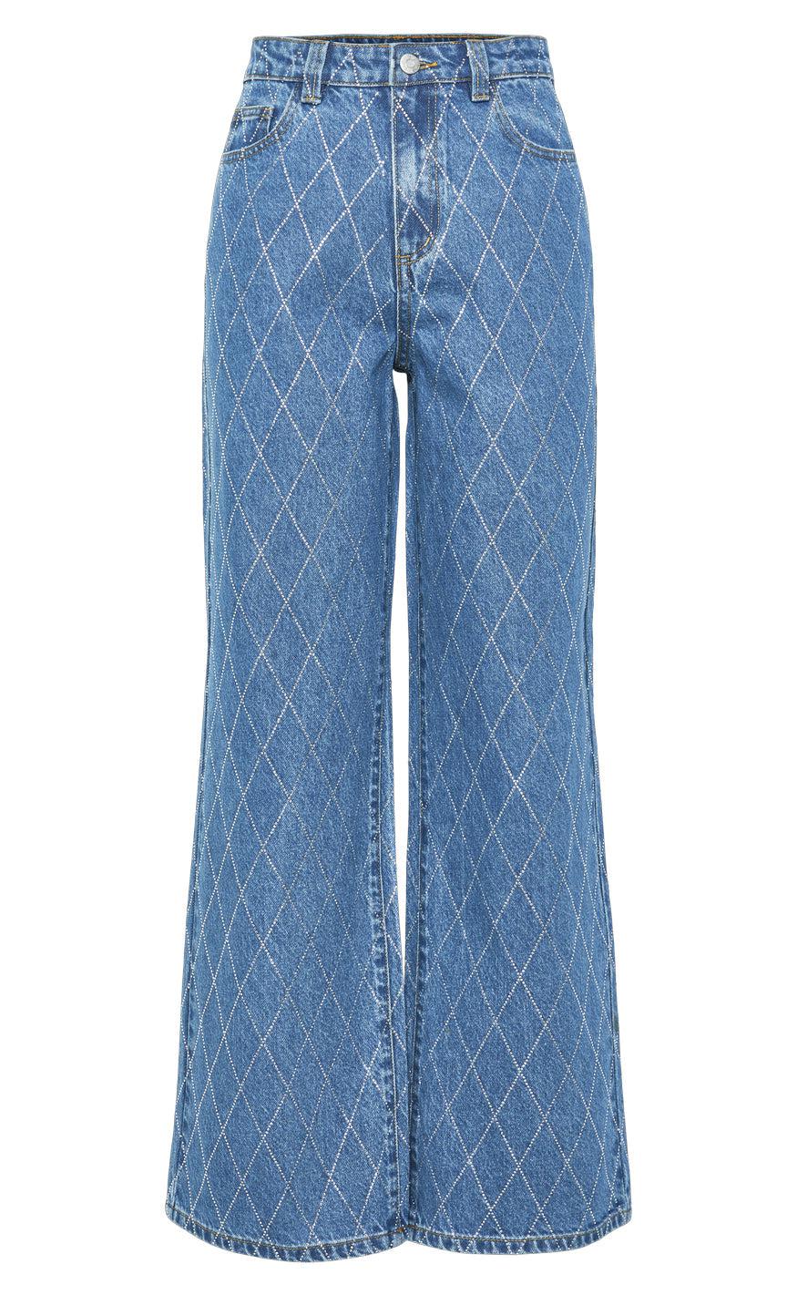 Yas Bukser Harli Medium Blue Denim