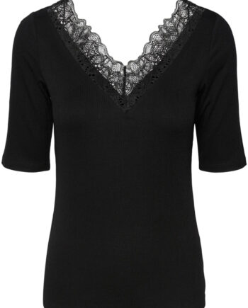 Yas  -shirt Elle  -neck Black