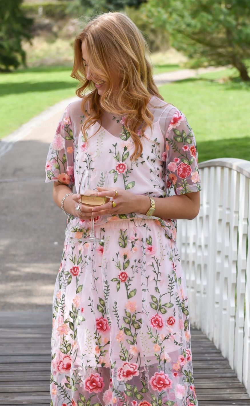 -view Bluse Fuschia Rose Pink