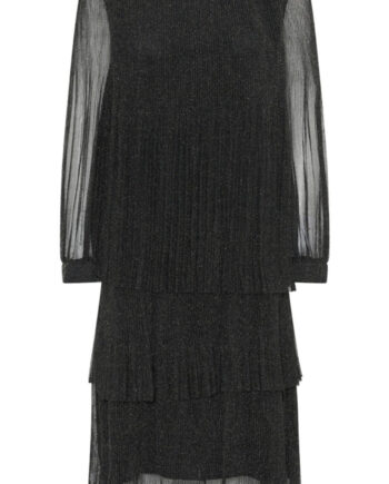 -view Kjole Ilja Lurex Black Gold