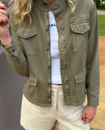Aktiver Ikke   Say Ina Copenhagen Jakke Jackie Army Green