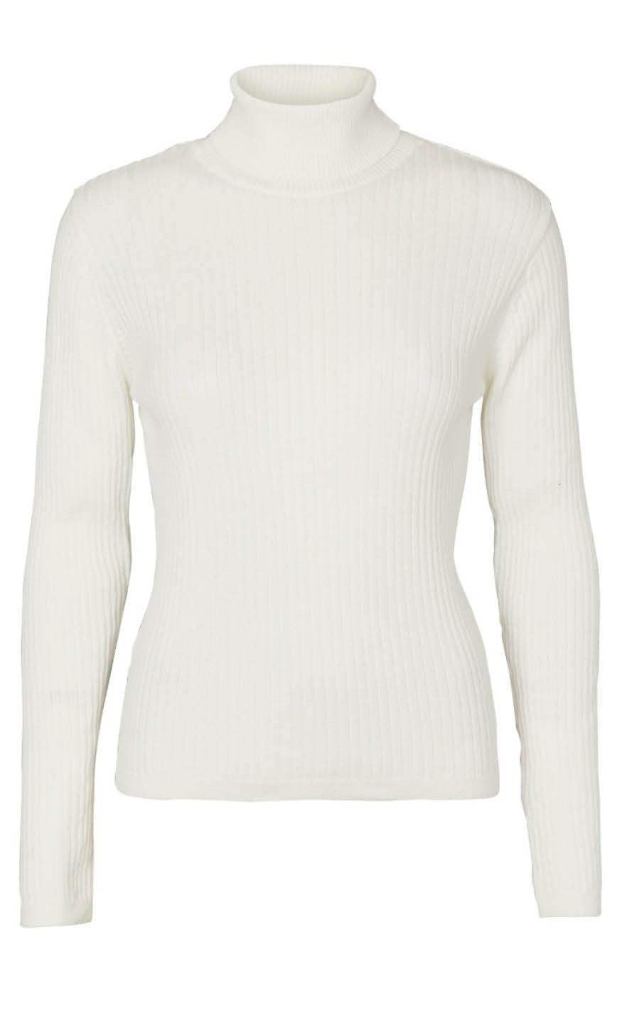 Basic Apparel Bluse Alisia -neck Off White