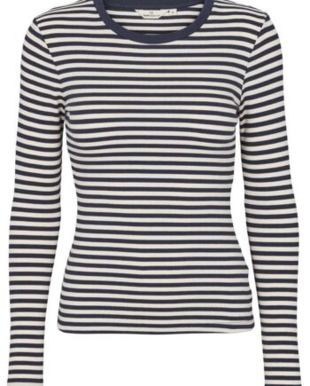 Basic Apparel Bluse Ludmilla Birch Navy