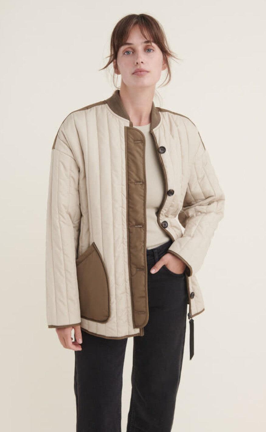 Basic Apparel Jakke Louisa Moss Gray