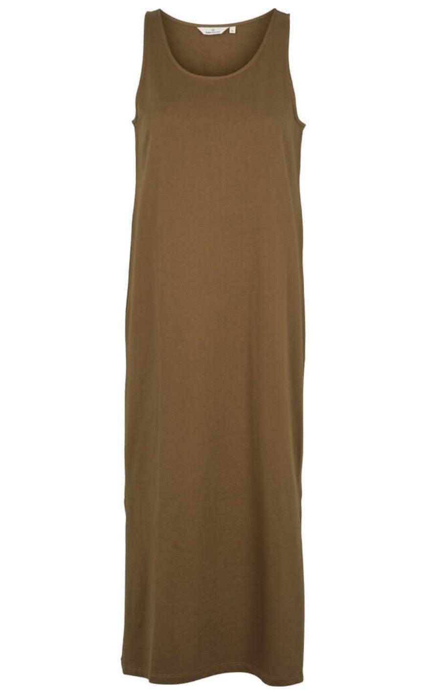 Basic Apparel Kjole Rebekka Capers Green