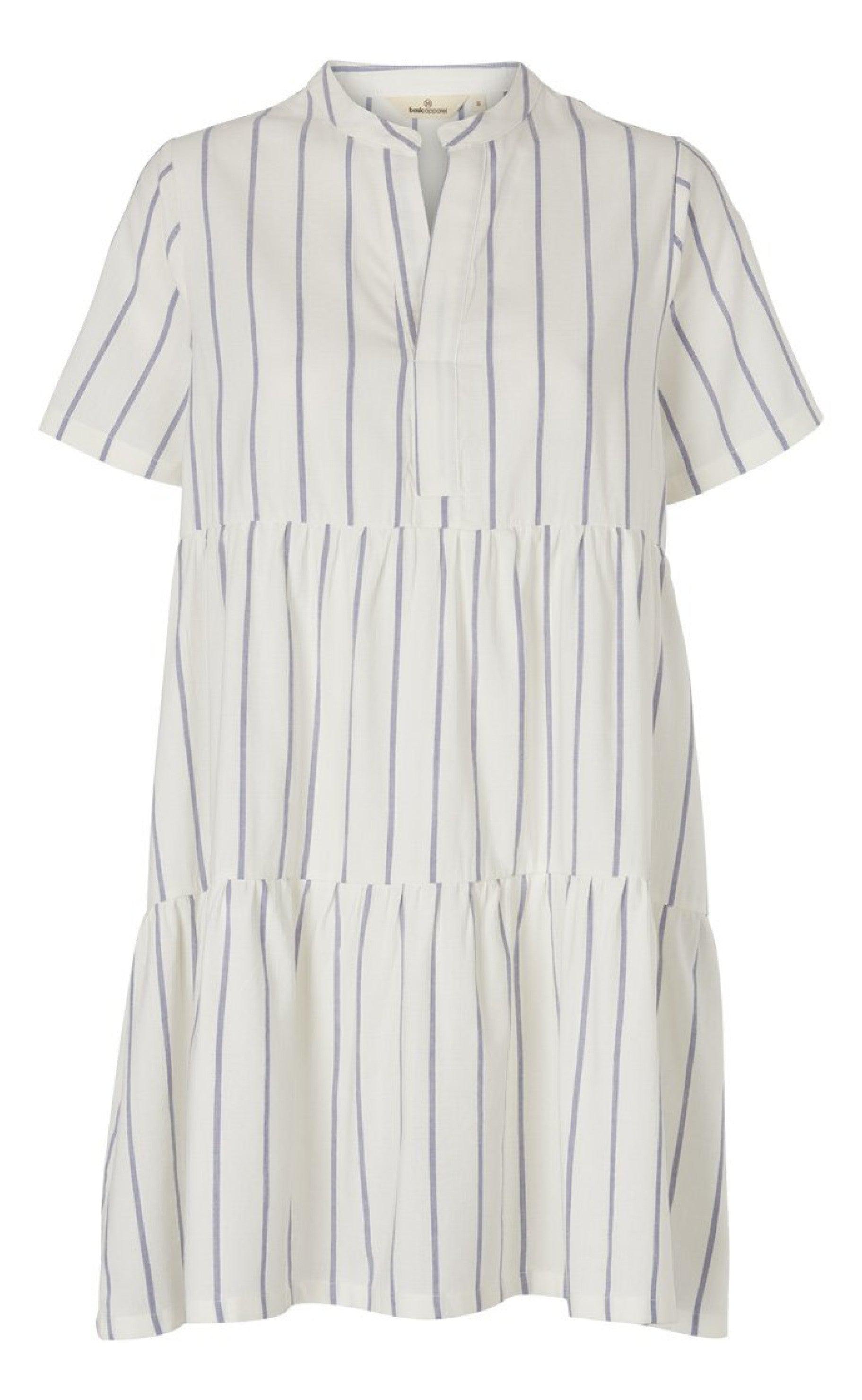 Basic Apparel Kjole Vicki Short Off White Navy