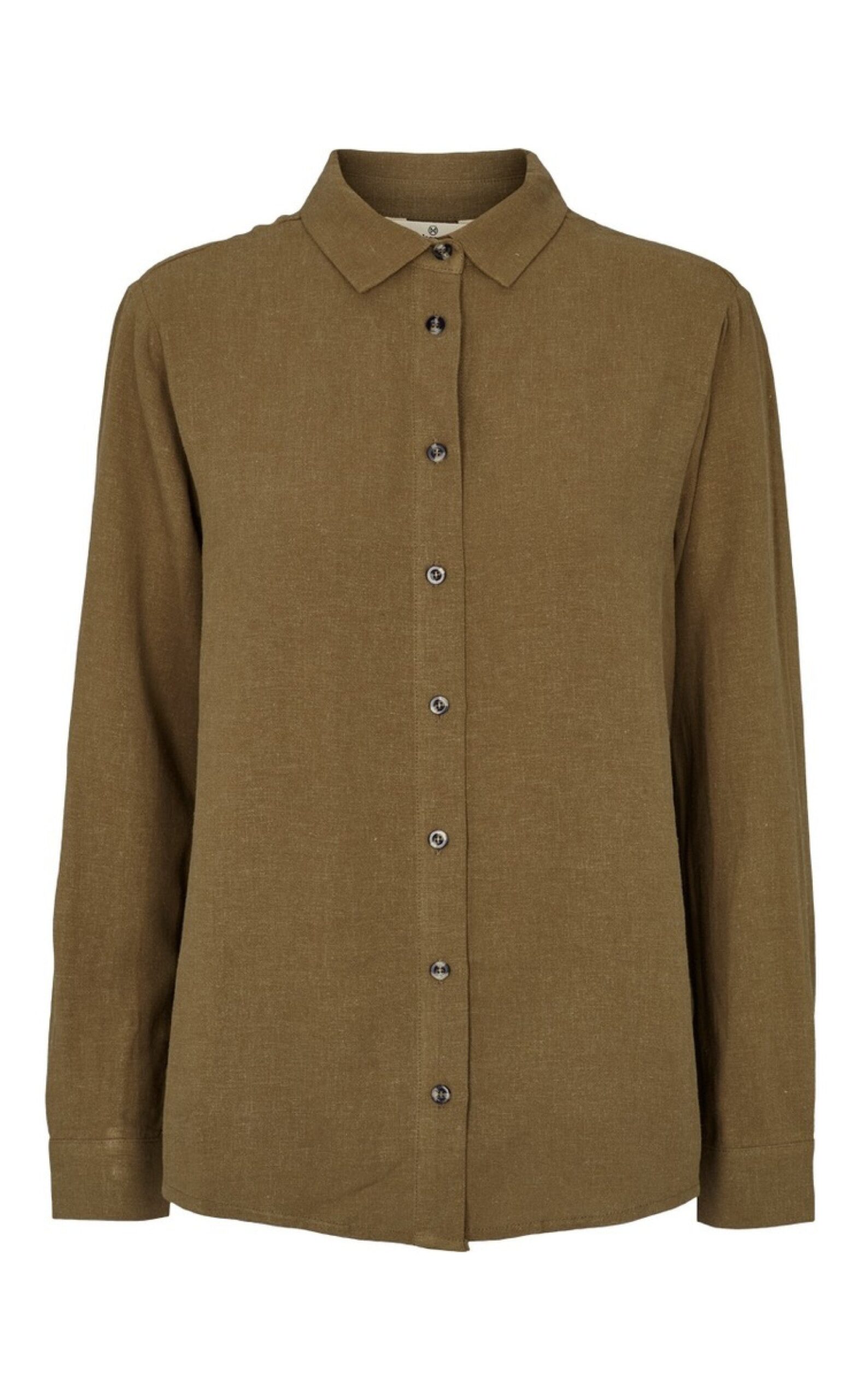 Basic Apparel Skjorte Trine Capers Green