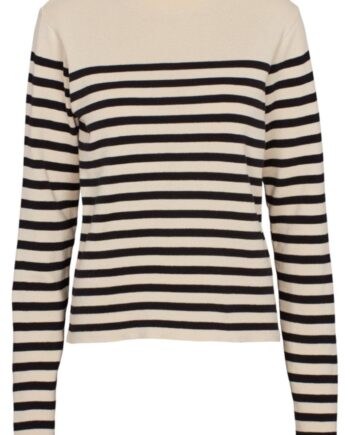 Basic Apparel Sweater Sailor Stripe Birch   Black